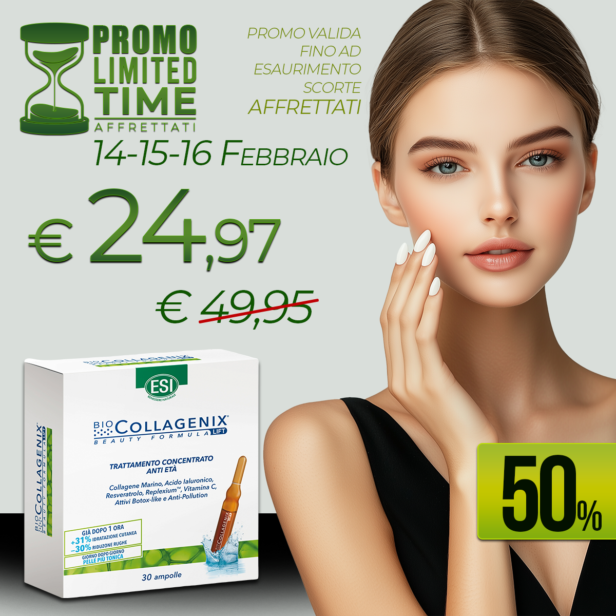 BioCollagenix promo a tempo